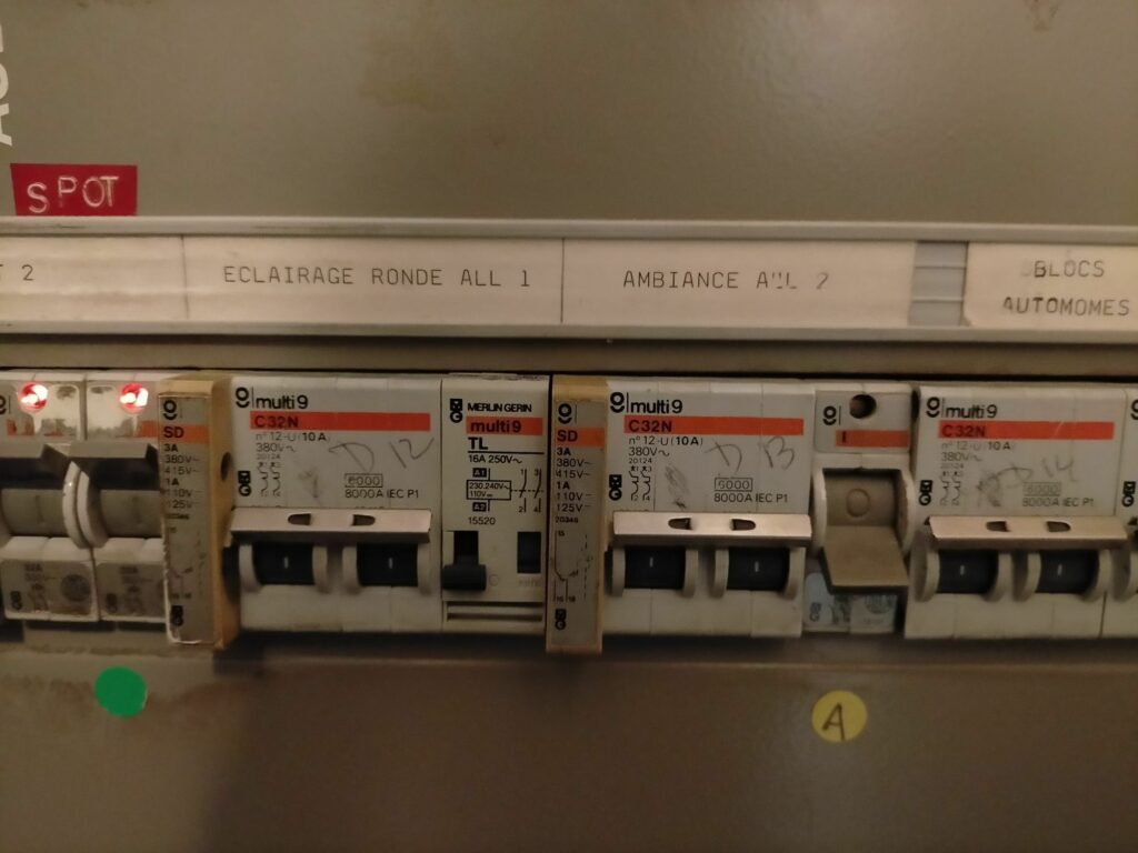 tableau électrique - éclairage